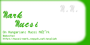 mark mucsi business card